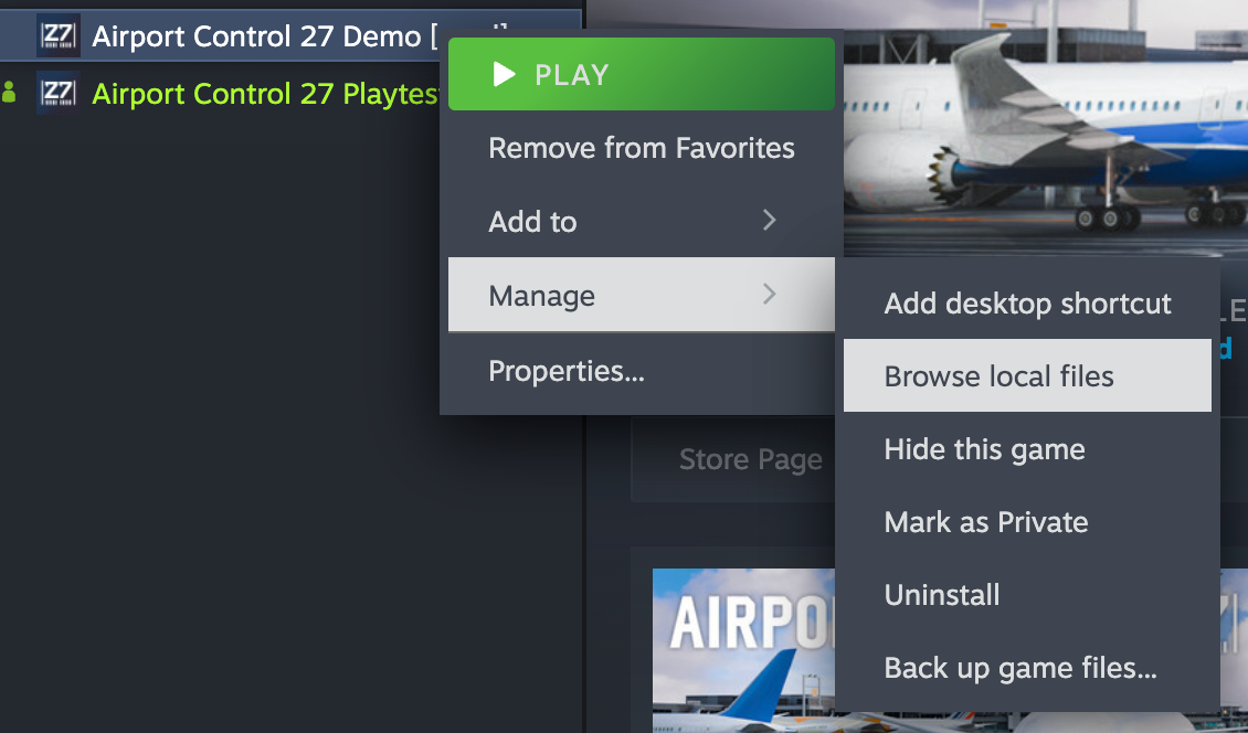 In Steam, right-click the game → Manage → Browse local files.